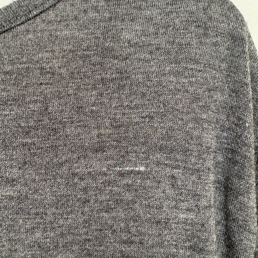 BloomChic Heathered Charcoal Gray V-Neck Lace Hem size 18-20 Plus Size - Picture 8 of 10